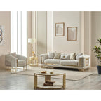 Roseau 2-teiliges Wohnzimmer-Set (1 Sofa und 1 Sessel)