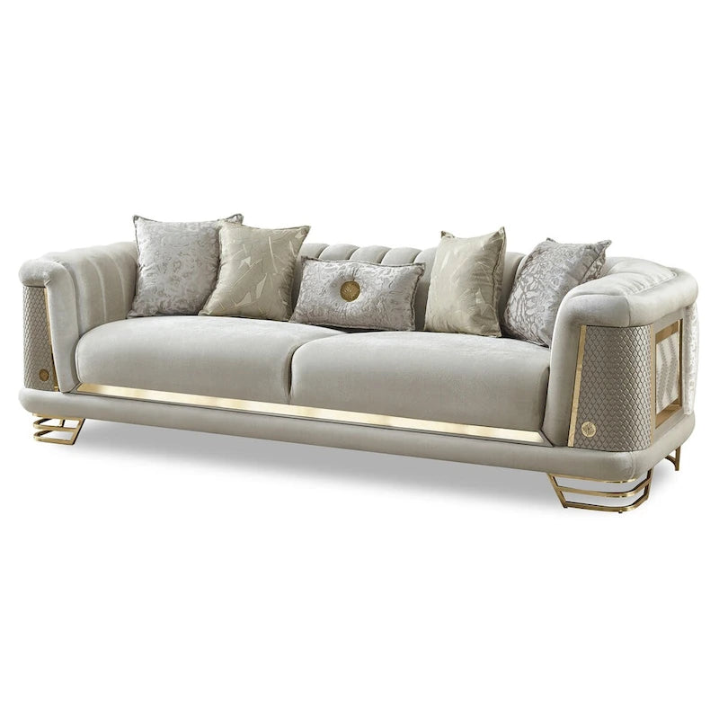 Roseau 2-teiliges Wohnzimmer-Set (1 Sofa und 1 Sessel)
