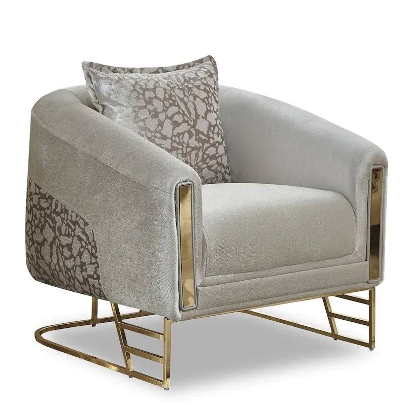 Roseau 2-teiliges Wohnzimmer-Set (1 Sofa und 1 Sessel)