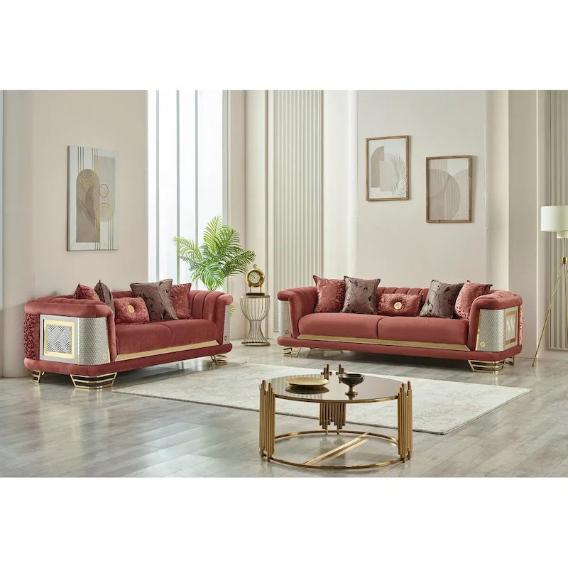 Conjunto de sala Riga de 3 piezas (1 sofá, 1 sofá de dos plazas y 1 sillón)