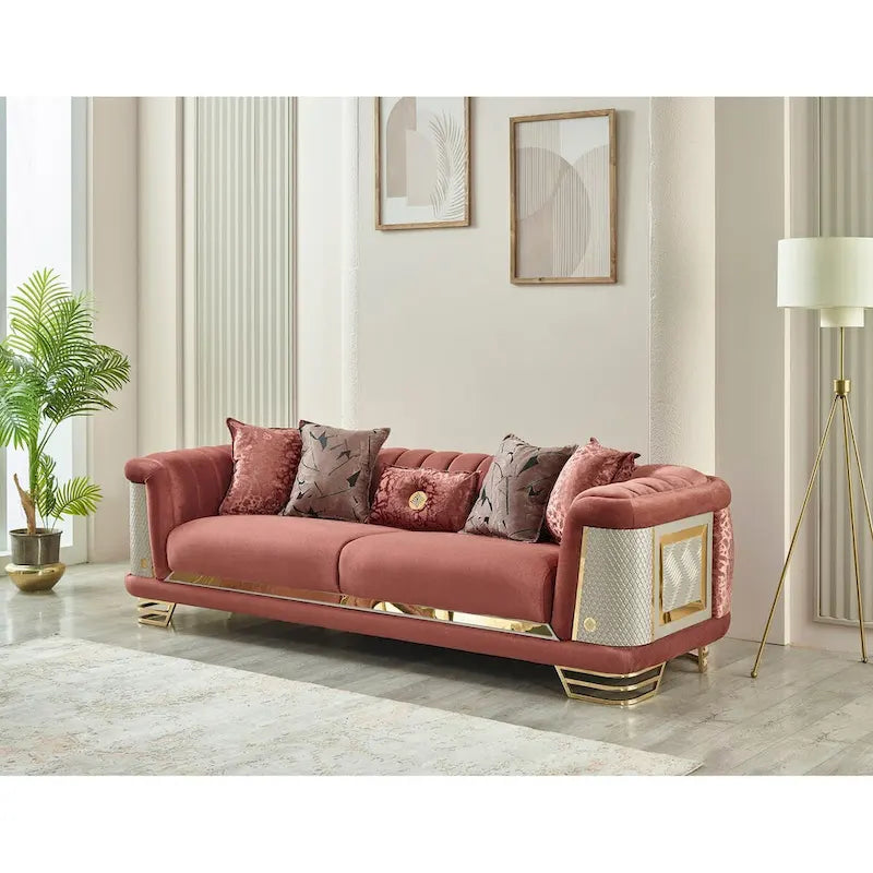 Conjunto de sala Riga de 3 piezas (1 sofá, 1 sofá de dos plazas y 1 sillón)