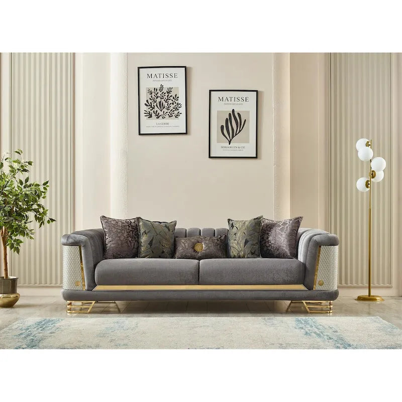 Conjunto de sala Riga de 3 piezas (1 sofá, 1 sofá de dos plazas y 1 sillón)