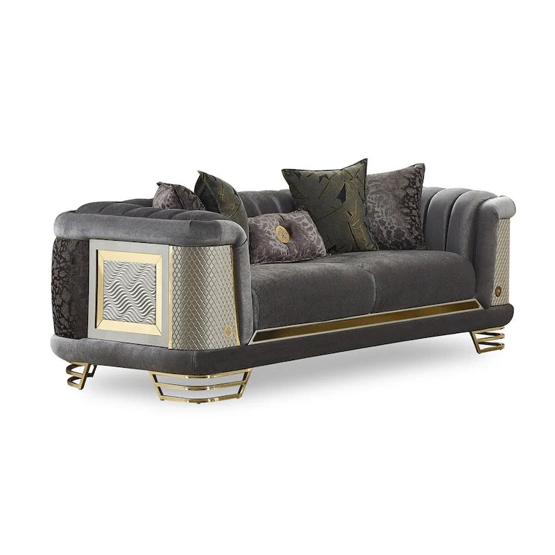 Conjunto de sala Riga de 3 piezas (1 sofá, 1 sofá de dos plazas y 1 sillón)