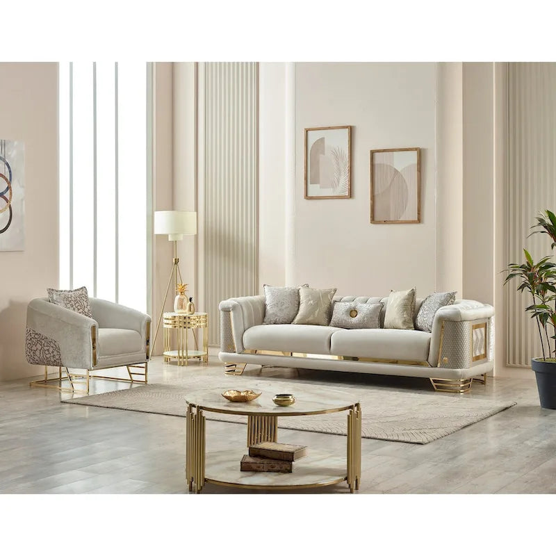 Conjunto de sala Riga de 3 piezas (1 sofá, 1 sofá de dos plazas y 1 sillón)