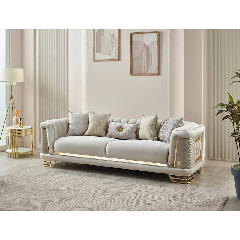 Conjunto de sala Riga de 3 piezas (1 sofá, 1 sofá de dos plazas y 1 sillón)