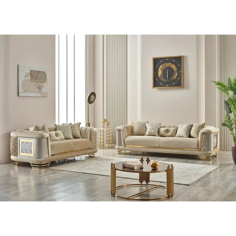 Conjunto de sala Riga de 3 piezas (1 sofá, 1 sofá de dos plazas y 1 sillón)
