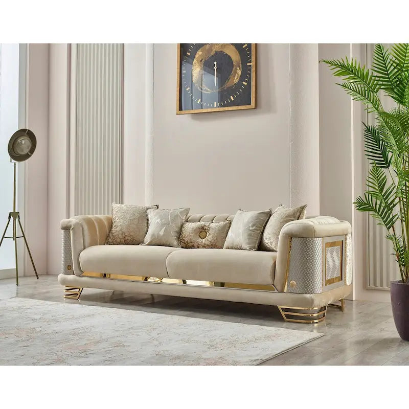 Conjunto de sala Riga de 3 piezas (1 sofá, 1 sofá de dos plazas y 1 sillón)
