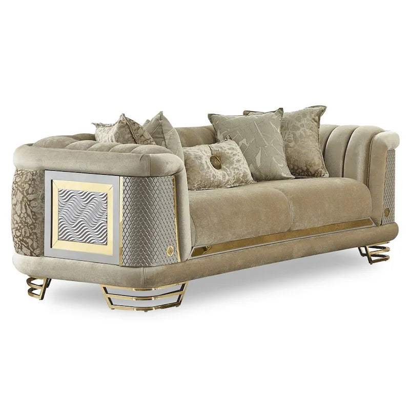 Conjunto de sala Riga de 3 piezas (1 sofá, 1 sofá de dos plazas y 1 sillón)