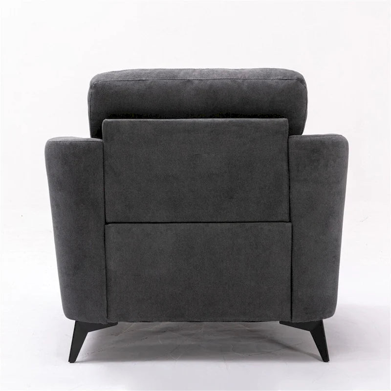 Wohnzimmer-Set aus Samtstoff mit Sofa, Zweisitzer-Sofa und Sessel