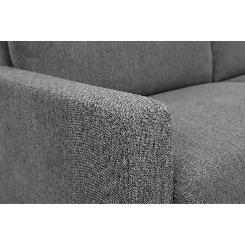 US Pride Furniture Miles Mid Century Modern Loveseat 2 Seater Sofa Couch with Reversible Back Pillows Large
