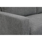 US Pride Furniture Miles Mid Century Modern Loveseat 2 Seater Sofa Couch with Reversible Back Pillows Large