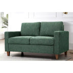 US Pride Furniture Miles Mid Century Modern Loveseat 2 Seater Sofa Couch with Reversible Back Pillows Large