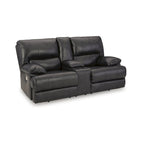 Causeuse inclinable électrique Mountainous noire de Signature Design by Ashley - 82W x 42D x 42H