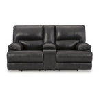 Causeuse inclinable électrique Mountainous noire de Signature Design by Ashley - 82W x 42D x 42H