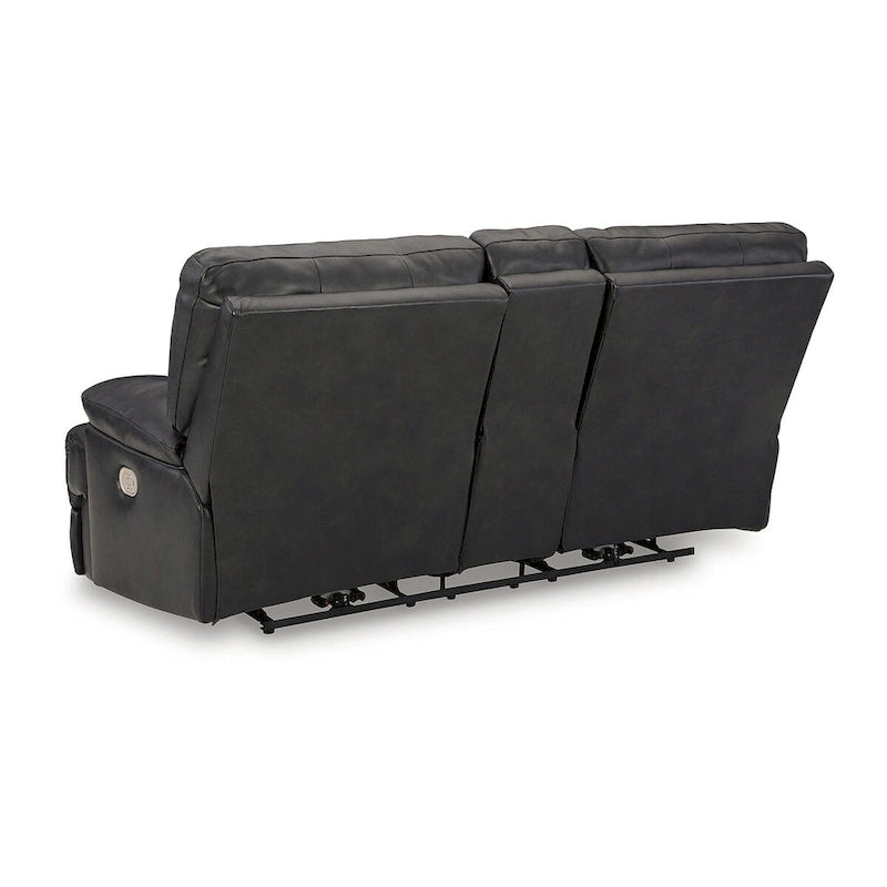Causeuse inclinable électrique Mountainous noire de Signature Design by Ashley - 82W x 42D x 42H
