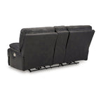 Causeuse inclinable électrique Mountainous noire de Signature Design by Ashley - 82W x 42D x 42H