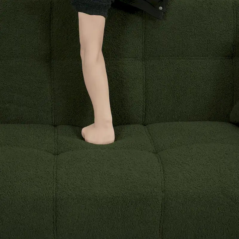 Sofá cama futón de 70.1, sofá cama doble convertible con reposabrazos plegables para salas de estar y espacios pequeños