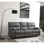 Betsy Furniture 2-osainen olohuoneen setti, mikrokuitua, lepotuolit: sohva ja kahden istuttava sohva