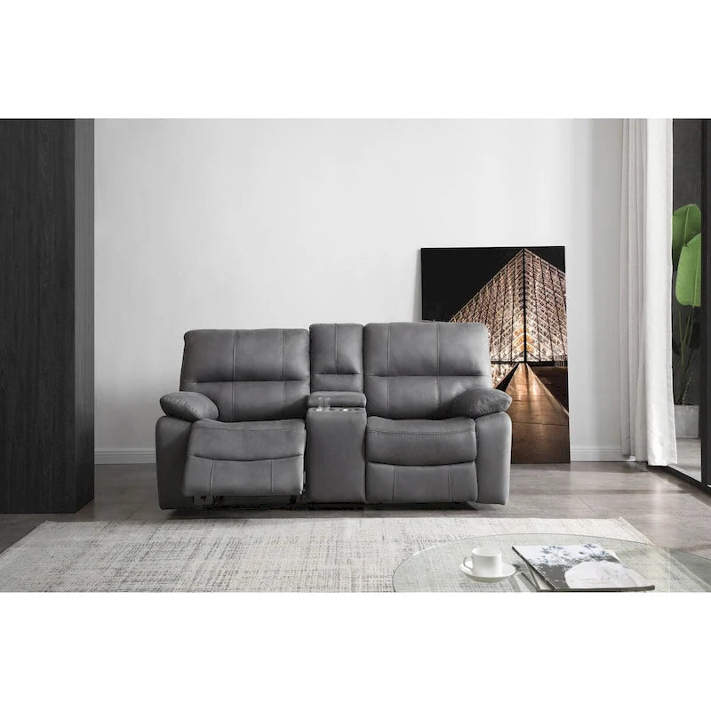 Betsy Furniture 2-osainen olohuoneen setti, mikrokuitua, lepotuolit: sohva ja kahden istuttava sohva