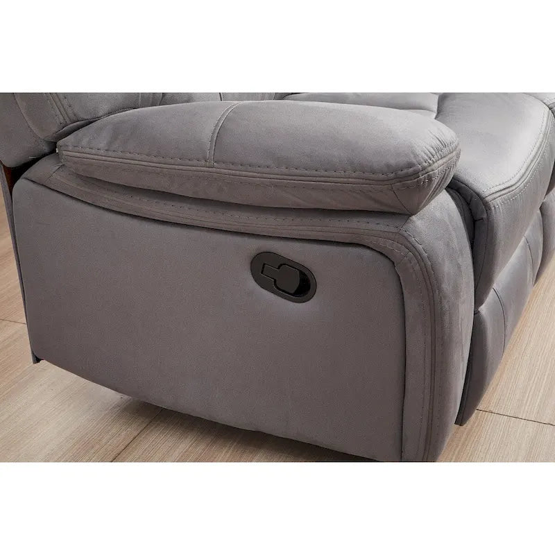 Betsy Furniture 2-osainen olohuoneen setti, mikrokuitua, lepotuolit: sohva ja kahden istuttava sohva
