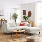 Zoya Down Filled Overstuffed Sofa and Ottoman Set