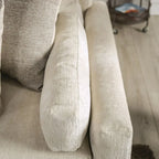 Breward traditioneel 2-delig bankstel met beige chenillebekleding en kussens van Furniture of America