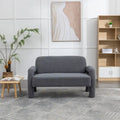 SEYNAR Mid-Century-Modern-Sofa aus Bouclé 51 aus Massivholz mit geschwungener Form