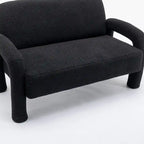 SEYNAR Mid-Century-Modern-Sofa aus Bouclé 51 aus Massivholz mit geschwungener Form