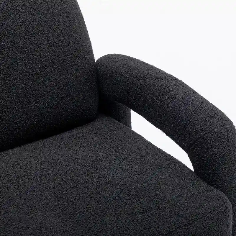 SEYNAR Mid-Century-Modern-Sofa aus Bouclé 51 aus Massivholz mit geschwungener Form