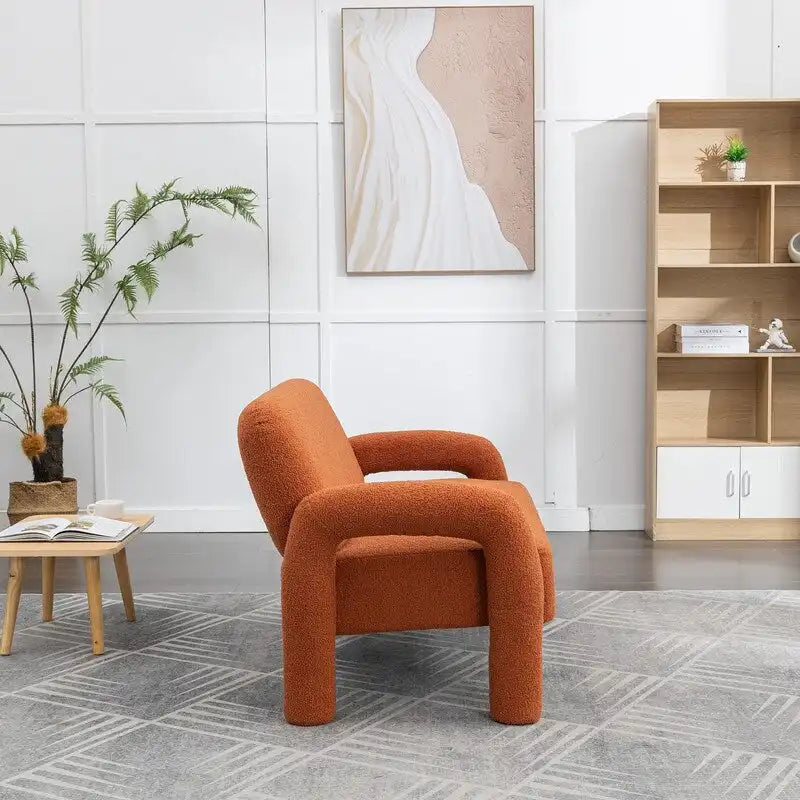 SEYNAR Mid-Century-Modern-Sofa aus Bouclé 51 aus Massivholz mit geschwungener Form