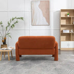 SEYNAR Mid-Century-Modern-Sofa aus Bouclé 51 aus Massivholz mit geschwungener Form