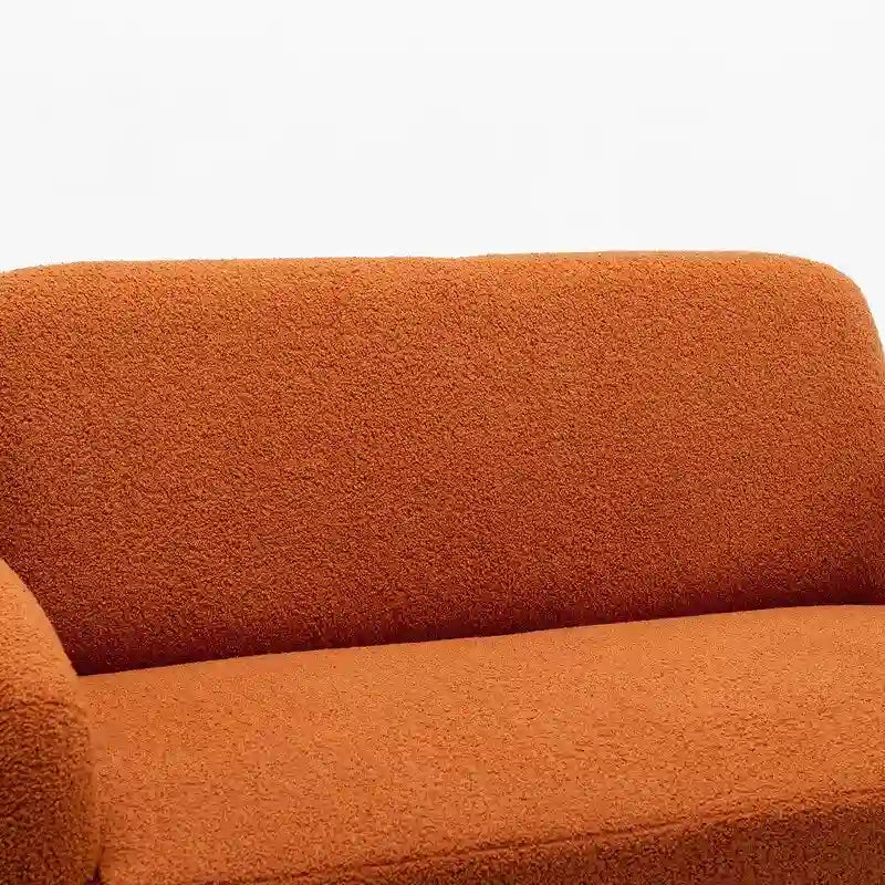 SEYNAR Mid-Century-Modern-Sofa aus Bouclé 51 aus Massivholz mit geschwungener Form