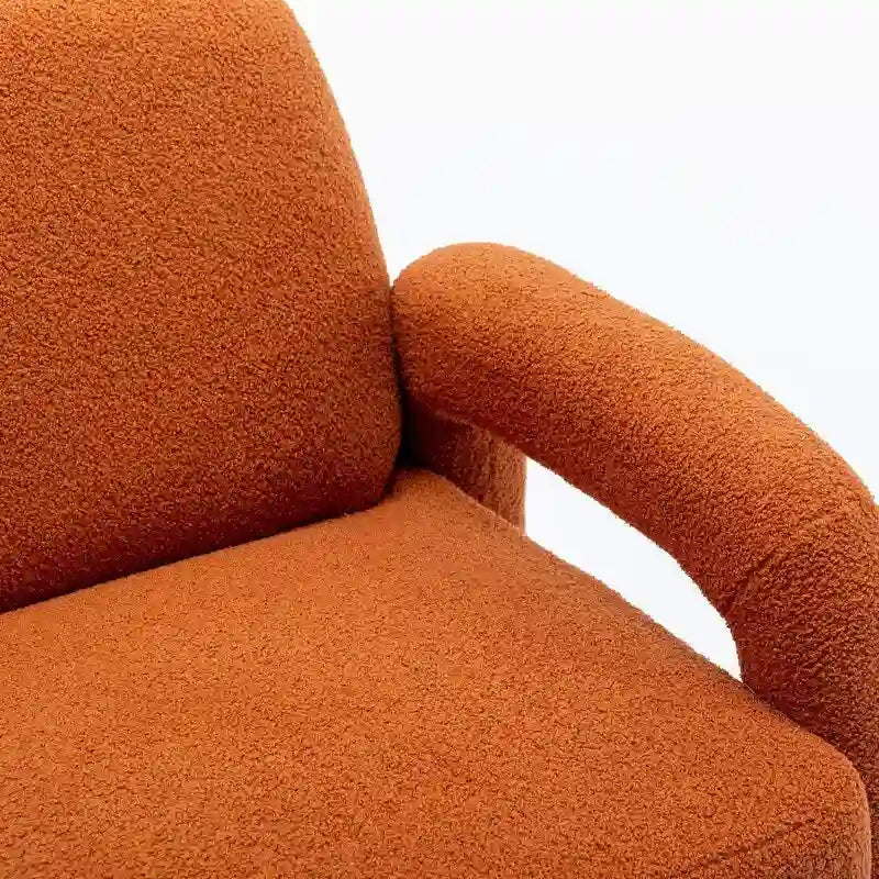 SEYNAR Mid-Century-Modern-Sofa aus Bouclé 51 aus Massivholz mit geschwungener Form