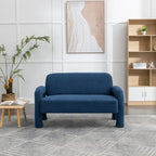 SEYNAR Mid-Century-Modern-Sofa aus Bouclé 51 aus Massivholz mit geschwungener Form