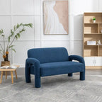 SEYNAR Mid-Century-Modern-Sofa aus Bouclé 51 aus Massivholz mit geschwungener Form