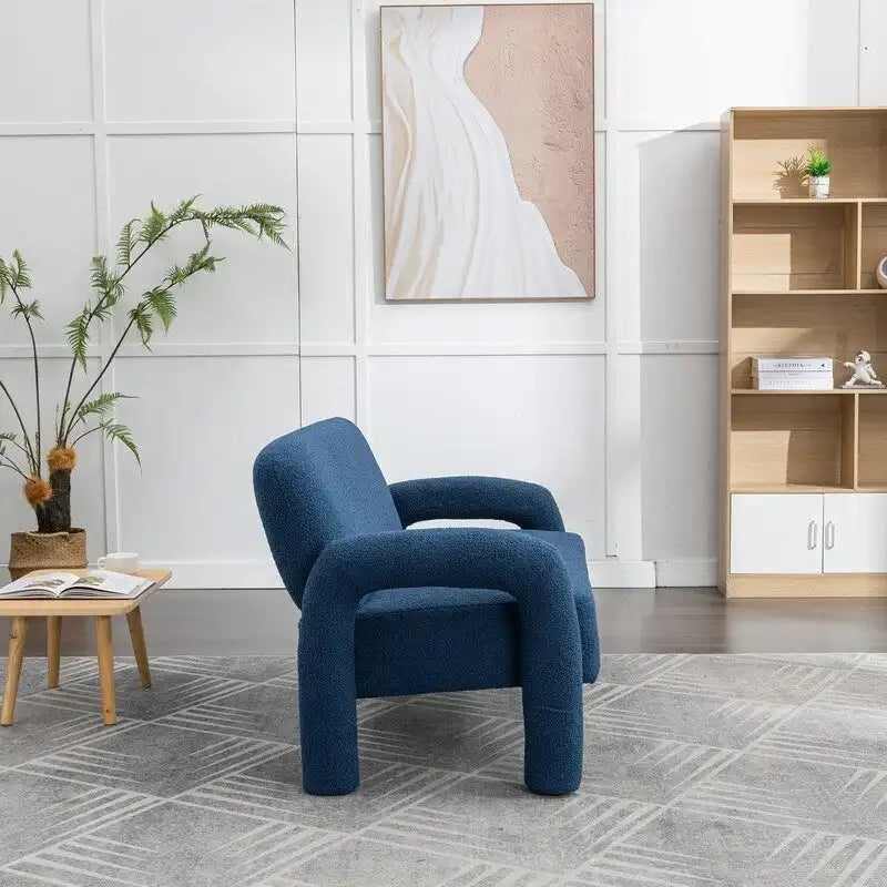 SEYNAR Mid-Century-Modern-Sofa aus Bouclé 51 aus Massivholz mit geschwungener Form