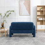 SEYNAR Mid-Century-Modern-Sofa aus Bouclé 51 aus Massivholz mit geschwungener Form