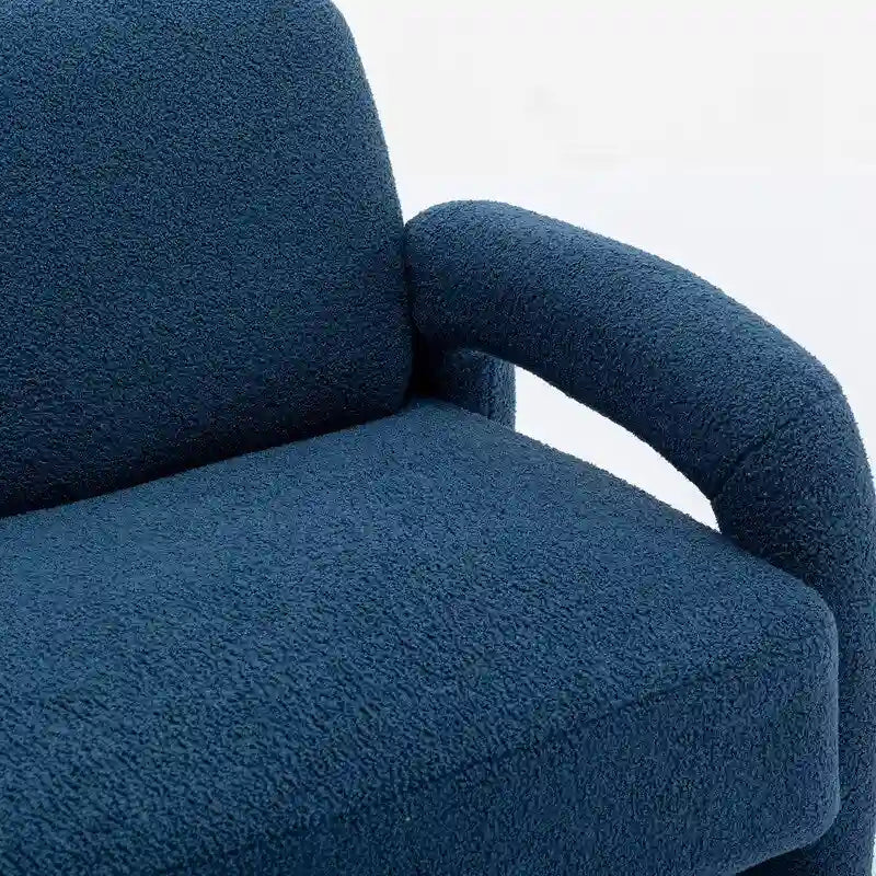 SEYNAR Mid-Century-Modern-Sofa aus Bouclé 51 aus Massivholz mit geschwungener Form