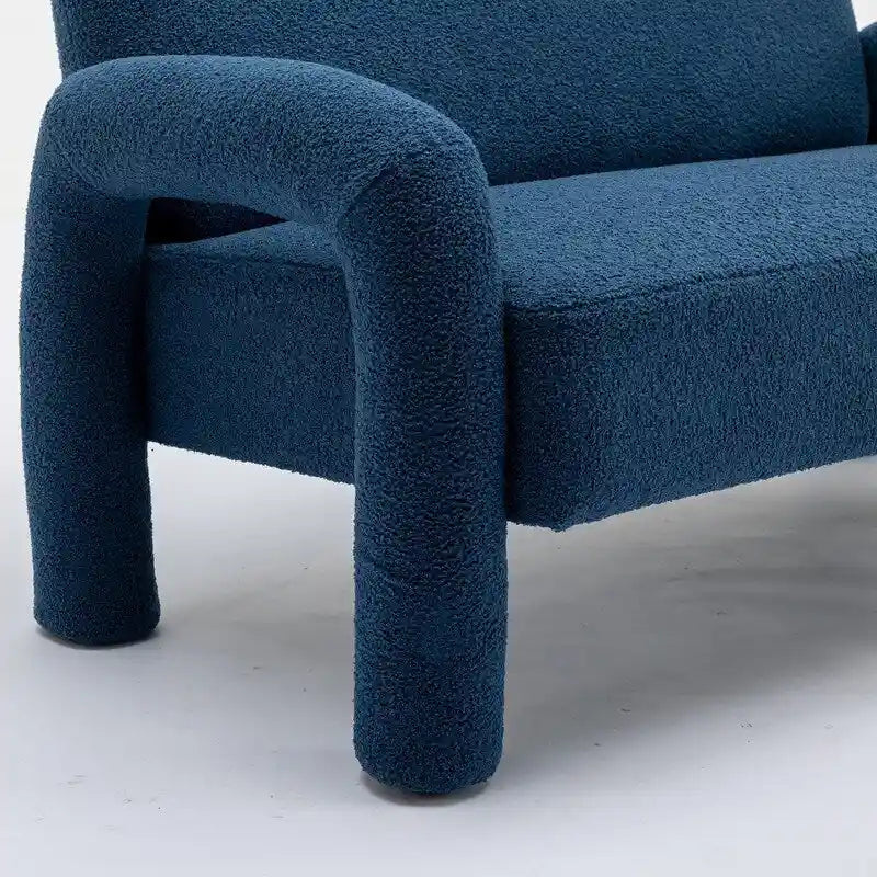 SEYNAR Mid-Century-Modern-Sofa aus Bouclé 51 aus Massivholz mit geschwungener Form