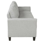 Trzyosobowa sofa do salonu z lnianej tkaniny