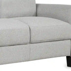 Trzyosobowa sofa do salonu z lnianej tkaniny