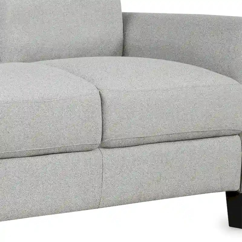 Trzyosobowa sofa do salonu z lnianej tkaniny