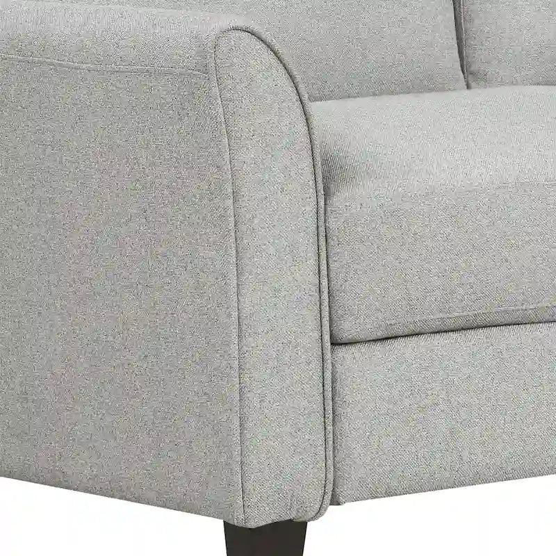 Trzyosobowa sofa do salonu z lnianej tkaniny