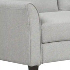 Trzyosobowa sofa do salonu z lnianej tkaniny