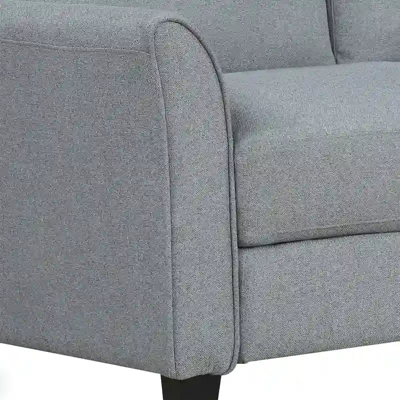 Trzyosobowa sofa do salonu z lnianej tkaniny