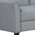 Trzyosobowa sofa do salonu z lnianej tkaniny