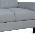 Trzyosobowa sofa do salonu z lnianej tkaniny