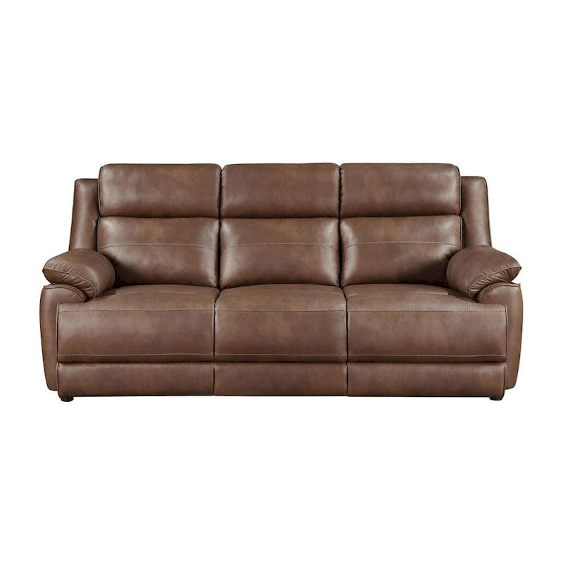 Worthington Dark Brown Upholstered 2-Piece Sofa Set