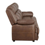 Worthington Dark Brown Upholstered 2-Piece Sofa Set