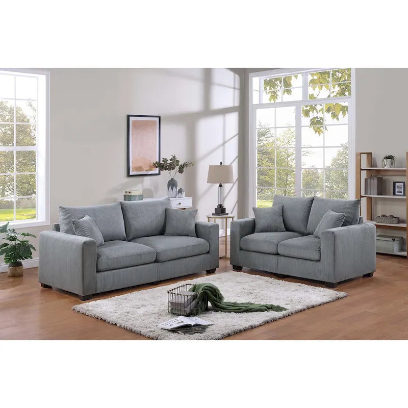 Poundex 2-Piece Sofa Set